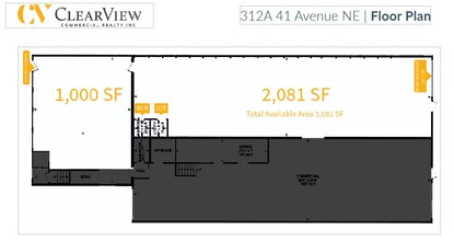 308-312 41st Ave NE, Calgary, AB à louer Plan d’étage– Image 1 sur 1