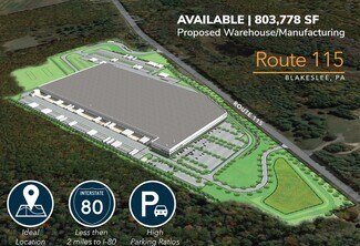 Plus de détails pour Route 115, Blakeslee, PA - Industriel/Logistique à louer