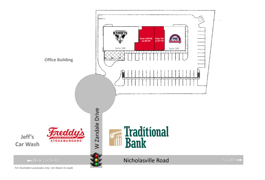 151 W Zandale Dr, Lexington, KY à louer - Plan de site – Image 3 sur 7