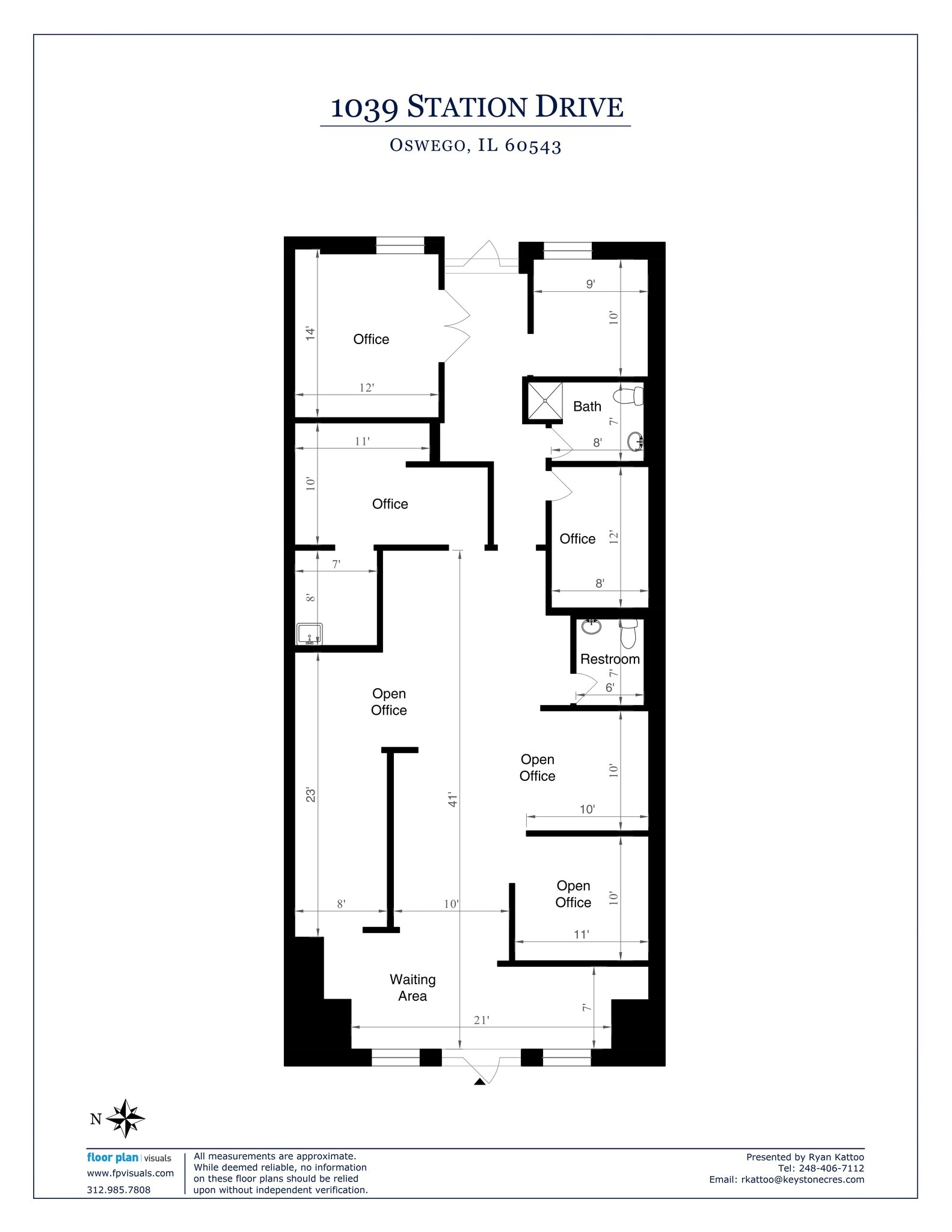1023 Station Dr, Oswego, IL à louer Plan de site– Image 1 sur 1