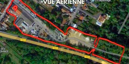 Annezin - Vue aérienne vue de carte