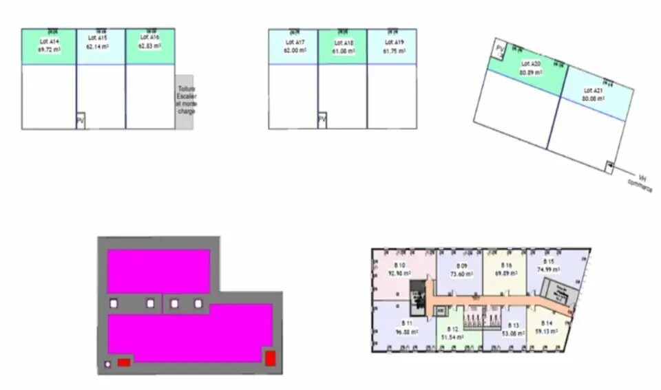 Bureau dans Villeneuve-lès-Maguelone à vendre - Plan d’étage – Image 3 sur 7