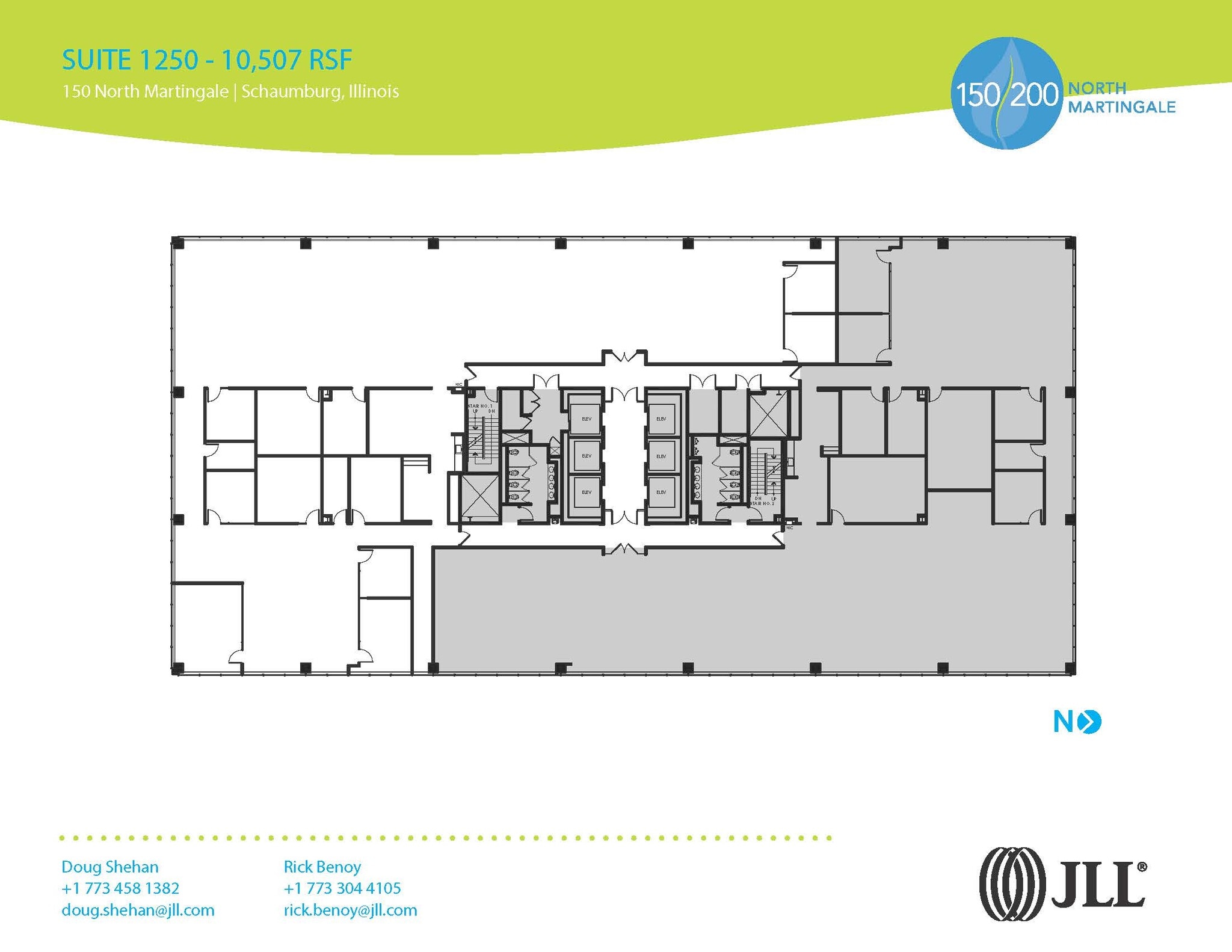 150 N Martingale Rd, Schaumburg, IL à louer Plan d’étage– Image 1 sur 1