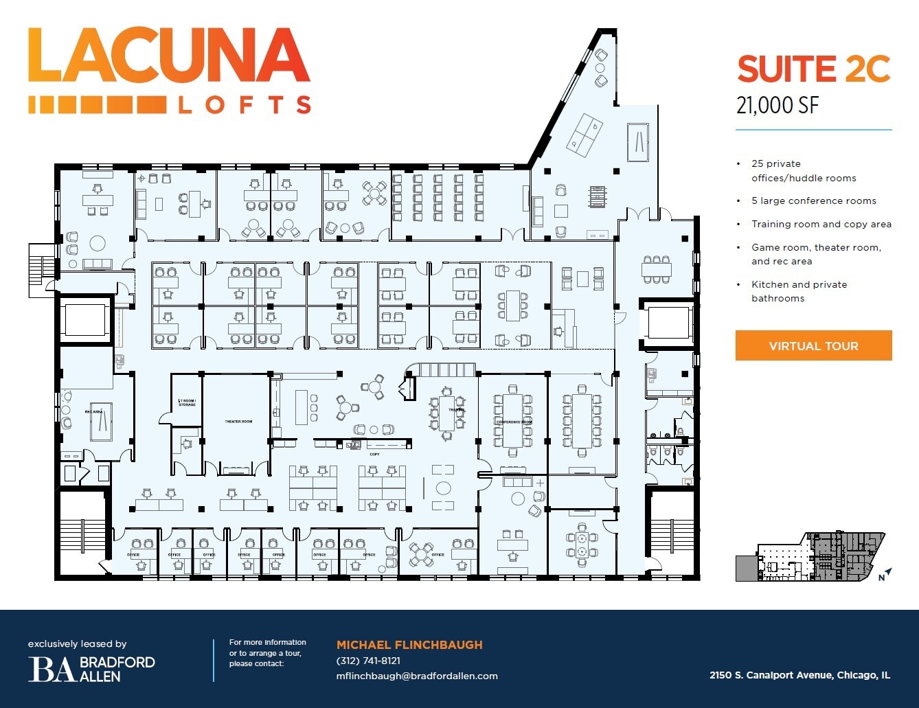 2150 S Canalport Ave, Chicago, IL à louer Plan d’étage– Image 1 sur 18