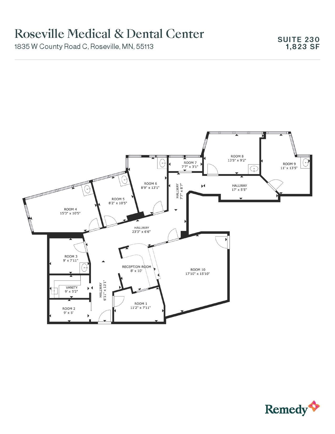 1835 W County Road C, Roseville, MN à louer Plan d’étage– Image 1 sur 1