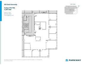 501 E Kennedy Blvd, Tampa, FL à louer Plan d’étage– Image 2 sur 3