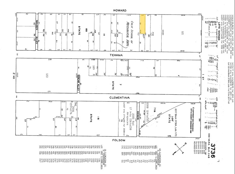 531-533 Howard St, San Francisco, CA à louer - Plan cadastral – Image 2 sur 5