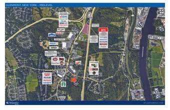 250 Route 9W, Glenmont, NY - Vue aérienne vue de carte