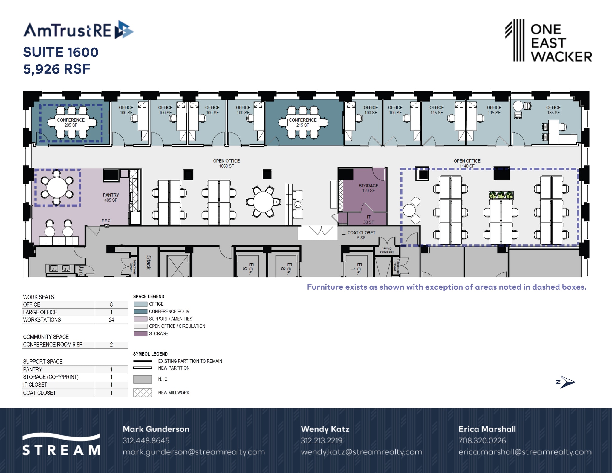 1 E Wacker Dr, Chicago, IL à louer Plan d’étage– Image 1 sur 1