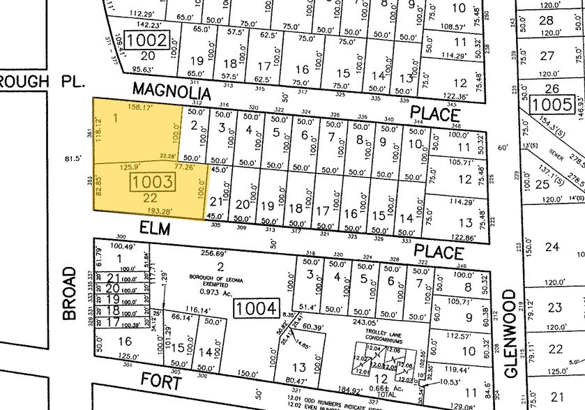 353 Broad Ave, Leonia, NJ à louer - Plan cadastral – Image 2 sur 5