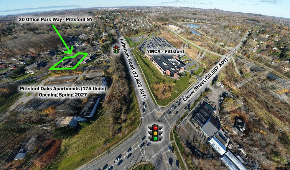 20 Office Park Way, Pittsford, NY à louer - Photo de l’immeuble – Image 1 sur 34
