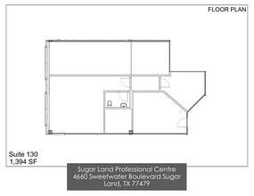 4660 Sweetwater Blvd, Sugar Land, TX à louer Plan d’étage– Image 2 sur 2