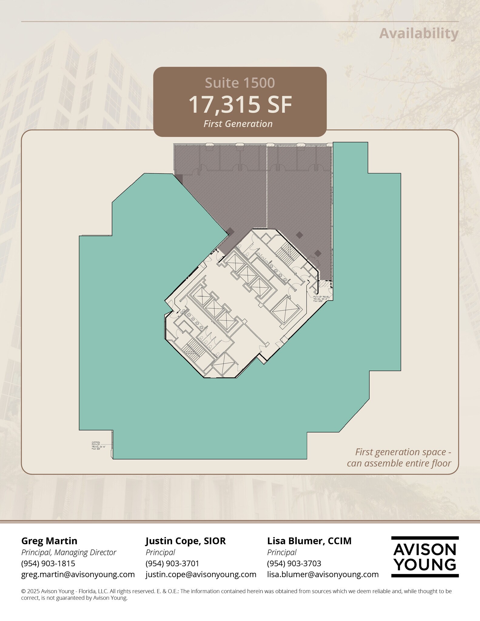 200 E Las Olas Blvd, Fort Lauderdale, FL à louer Plan d’étage– Image 1 sur 1