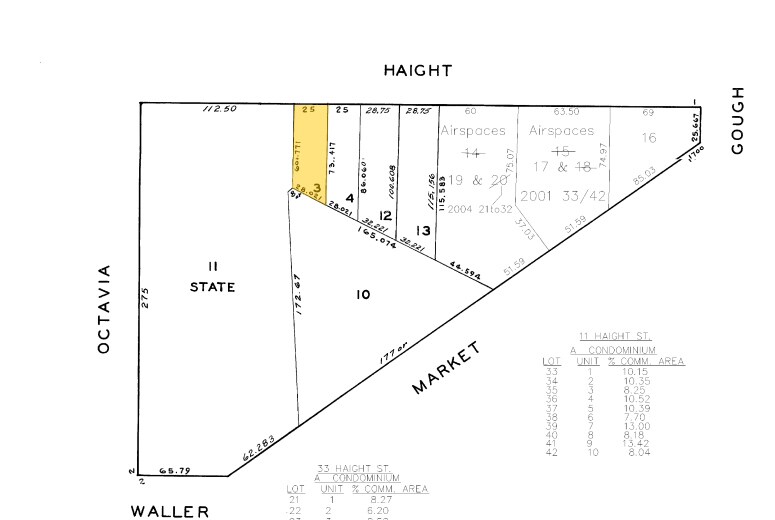 67-71 Haight St, San Francisco, CA à louer - Plan cadastral – Image 2 sur 9