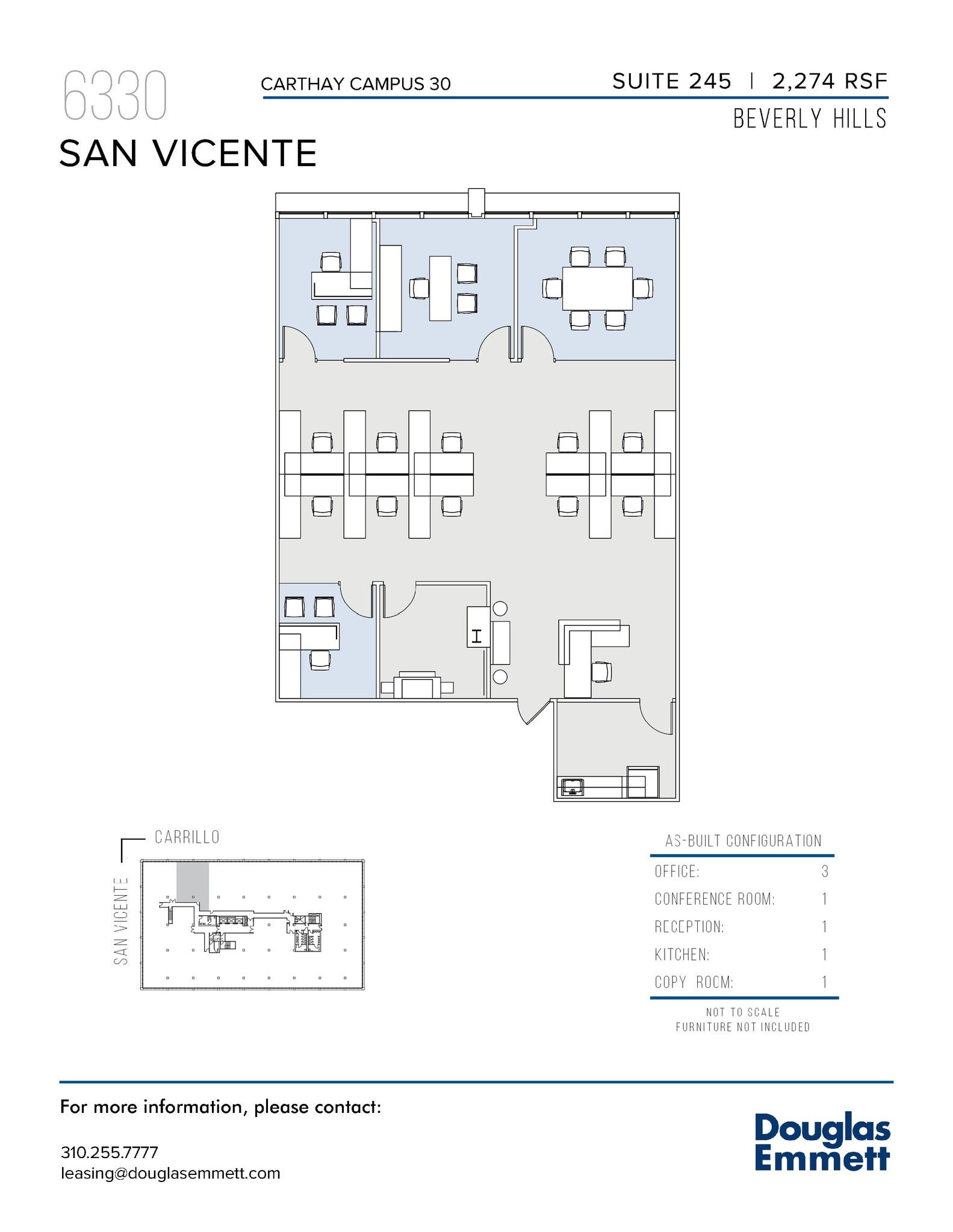 6310 San Vicente Blvd, Los Angeles, CA à louer Plan d’étage– Image 1 sur 1