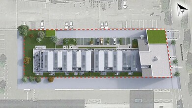 Strasbourg - Vue aérienne vue de carte