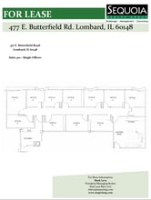 477 E Butterfield Rd, Lombard, IL à louer Plan d’étage– Image 1 sur 1