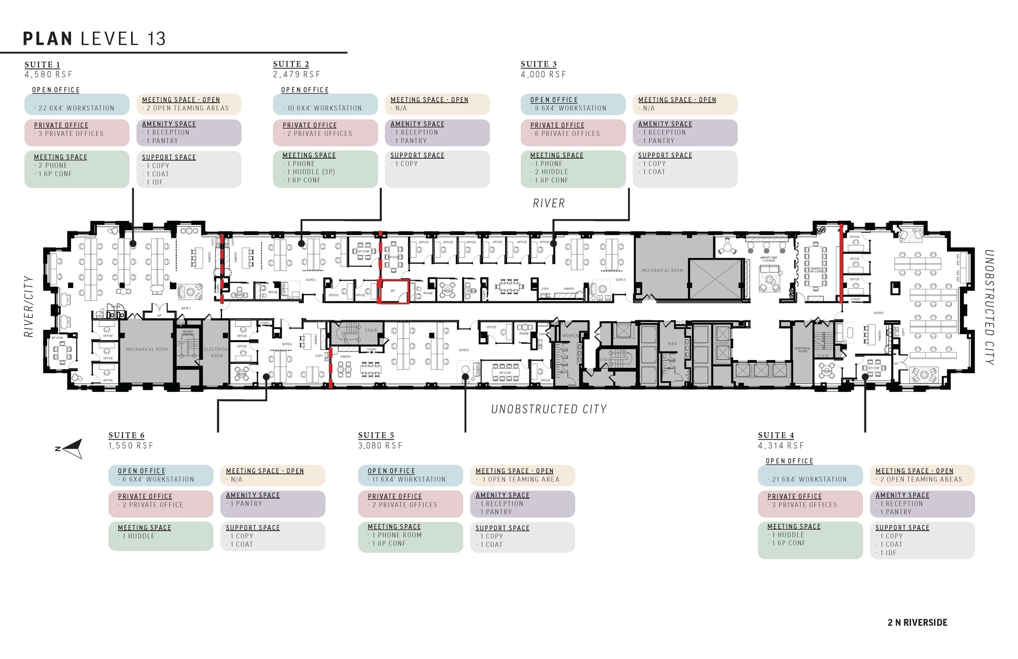 2 N Riverside Plz, Chicago, IL à louer Plan d’étage– Image 1 sur 1