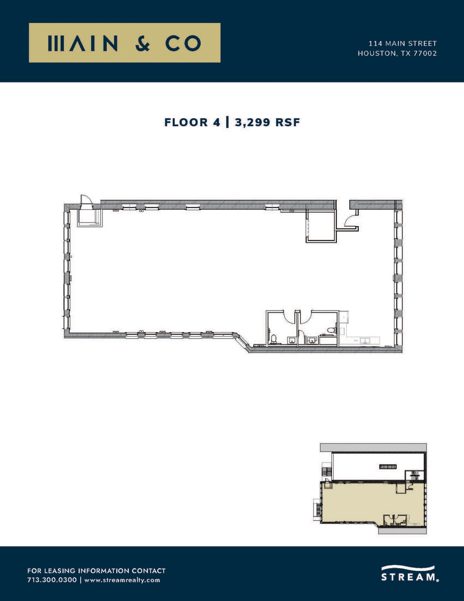 114 Main St, Houston, TX à louer Plan d’étage– Image 1 sur 11
