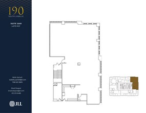 190 S La Salle St, Chicago, IL à louer Plan d’étage– Image 2 sur 2