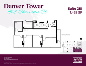 1905 Sherman St, Denver, CO à louer Plan d’étage– Image 1 sur 2