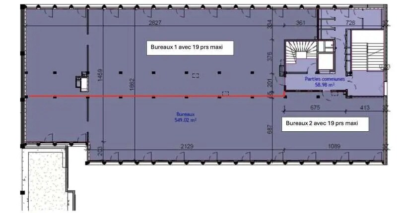 Bureau dans Le Havre à vendre - Plan d’étage – Image 2 sur 4