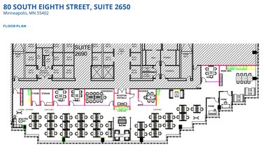 80 S 8th St, Minneapolis, MN à louer Plan d’étage– Image 1 sur 1