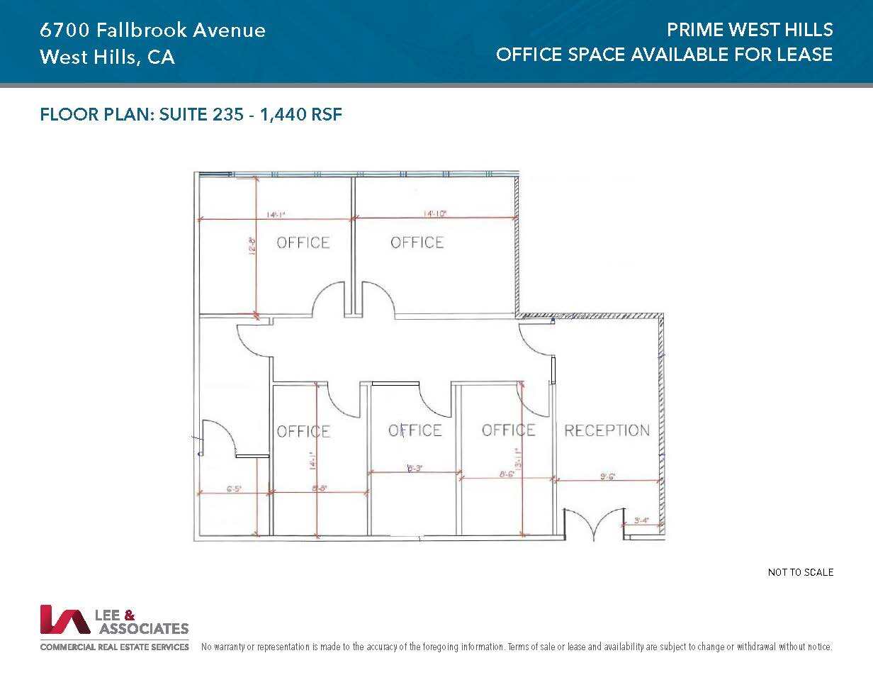 6700 Fallbrook Ave, West Hills, CA à louer Plan d’étage– Image 1 sur 1