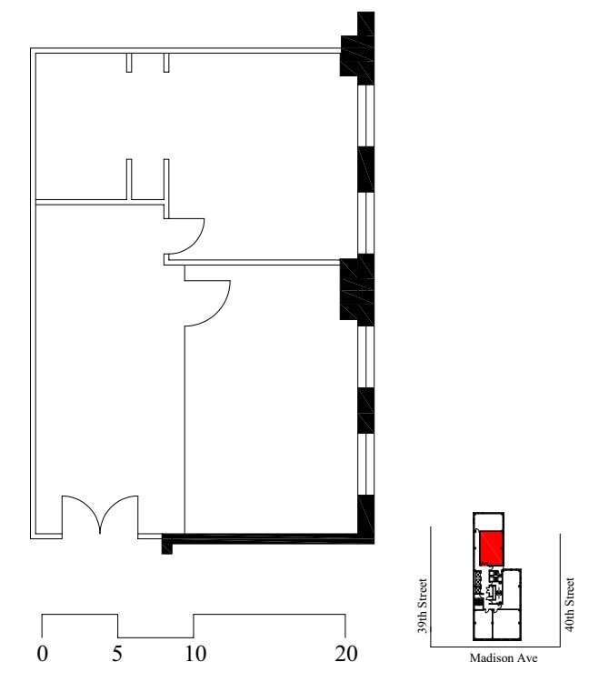 274 Madison Ave, New York, NY à louer Plan d’étage– Image 1 sur 1