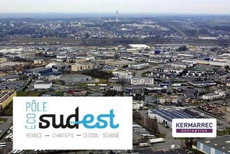 Rennes, IEV - Vue aérienne vue de carte