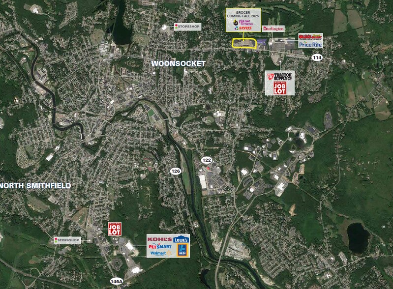 1500-1666 Diamond Hill Rd, Woonsocket, RI à louer - Photo de l’immeuble – Image 1 sur 3