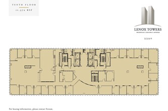 3400 Peachtree Rd NE, Atlanta, GA à louer Plan d’étage– Image 1 sur 1