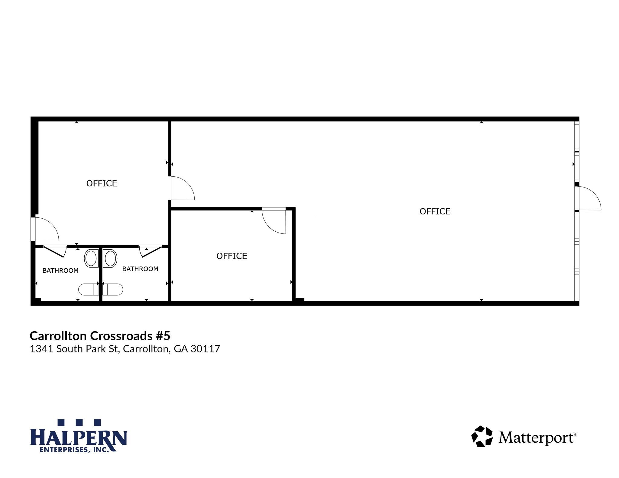 1301-1343 S Park St, Carrollton, GA à louer Plan d’étage– Image 1 sur 4