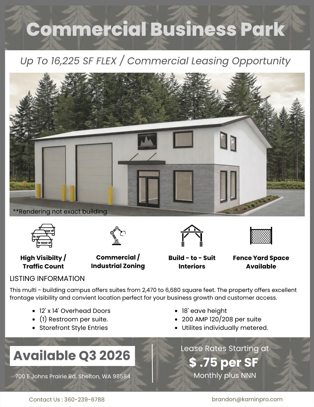 700 E Johns Prairie Rd, Shelton, WA à louer Photo de l’immeuble– Image 1 sur 2