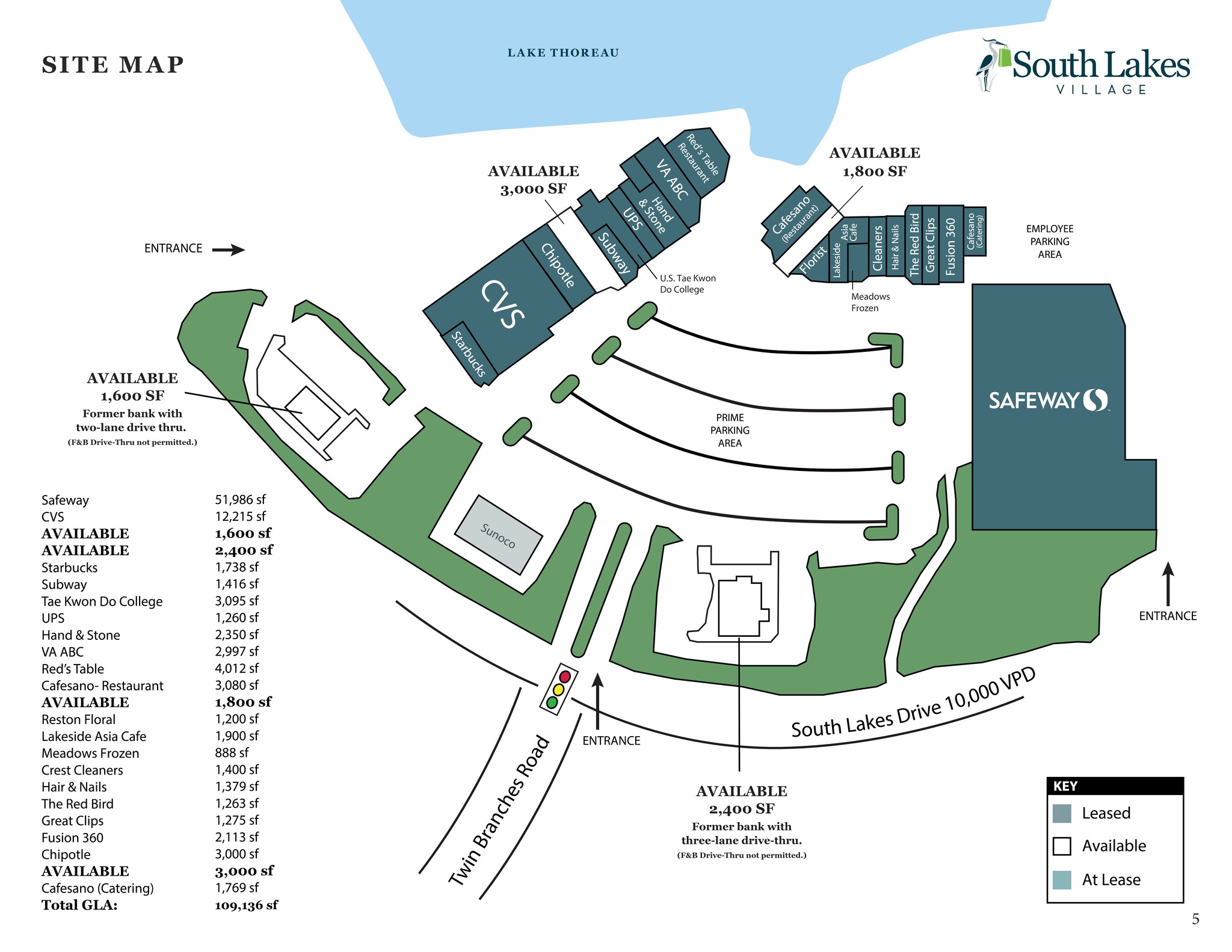 11130-11180 South Lakes Dr, Reston, VA à louer Plan de site– Image 1 sur 1