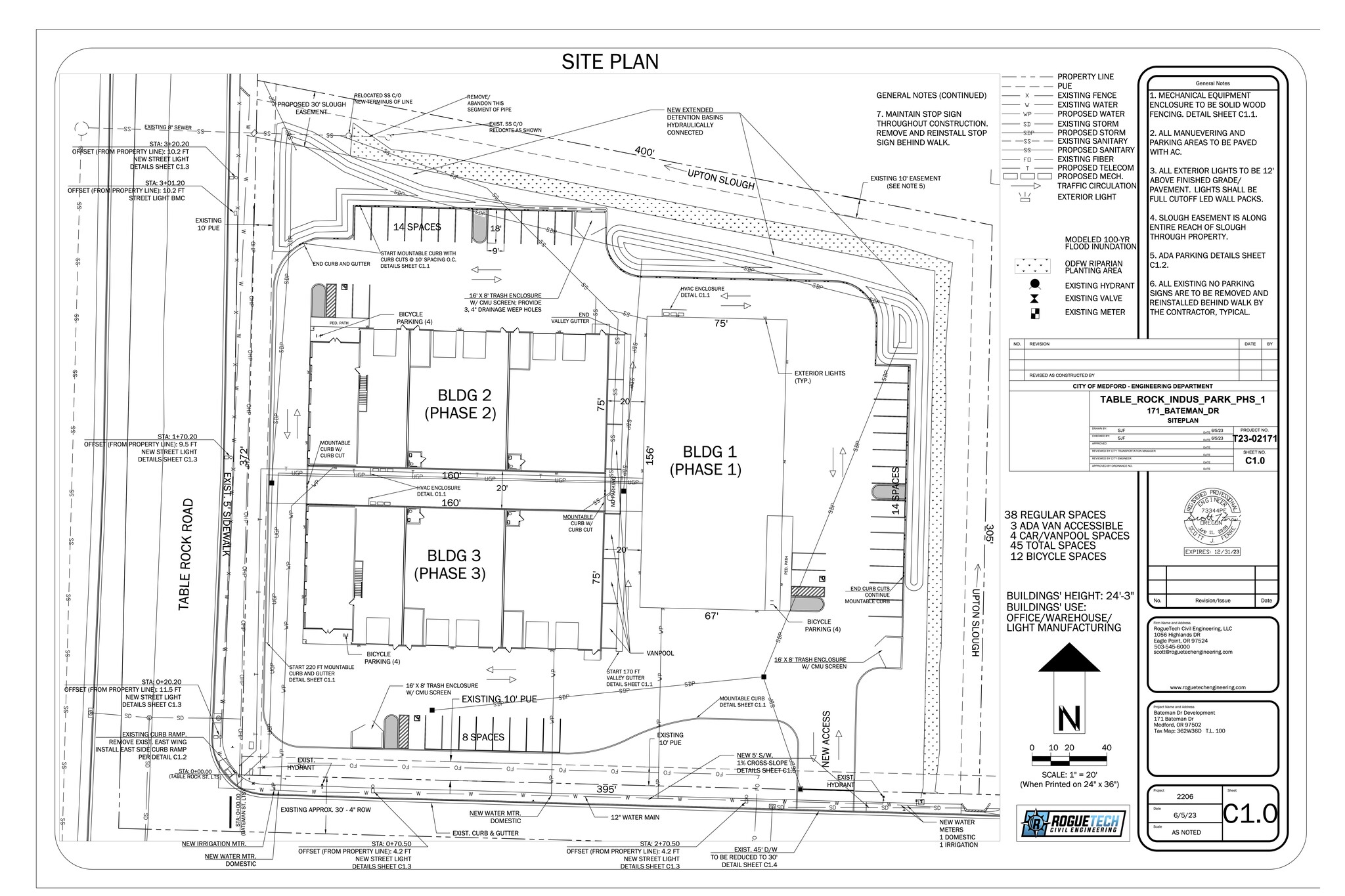 171 Bateman Dr, Medford, OR à louer Plan de site– Image 1 sur 3
