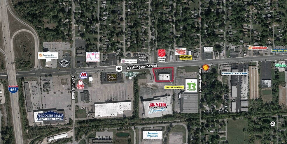 8311 E Washington St, Indianapolis, IN à louer - Aérien – Image 2 sur 3