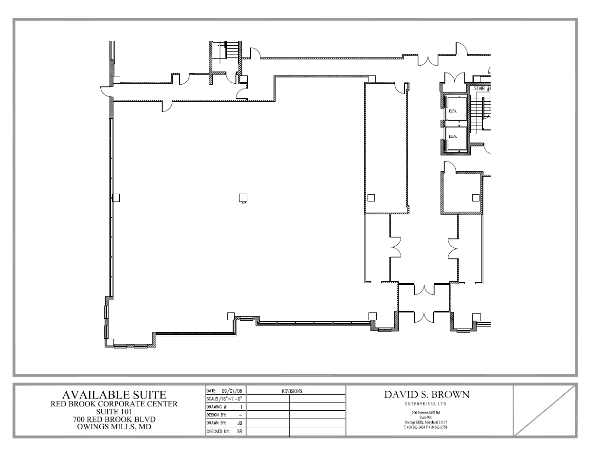 600 Red Brook Blvd, Owings Mills, MD à louer Plan d’étage– Image 1 sur 1