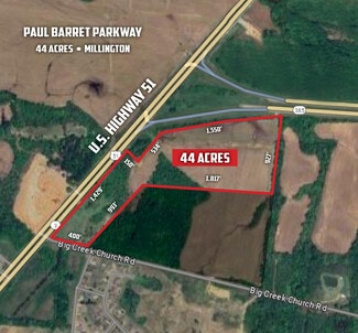 Plus de détails pour SE Quadrant US 51 @ Paul Barret Pkwy hwy, Millington, TN - Terrain à vendre