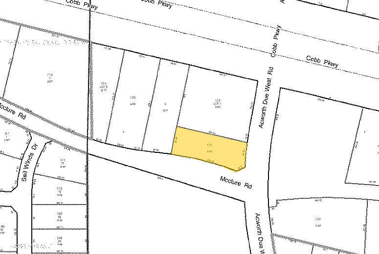 3195 Acworth Due West Rd, Kennesaw, GA à vendre - Plan cadastral – Image 2 sur 2