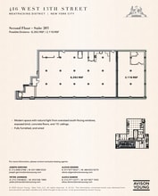 416 W 13th St, New York, NY à louer Plan d’étage– Image 2 sur 8