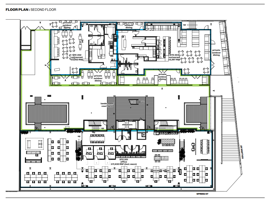 843 N Spring St, Los Angeles, CA à louer Plan d’étage– Image 1 sur 1