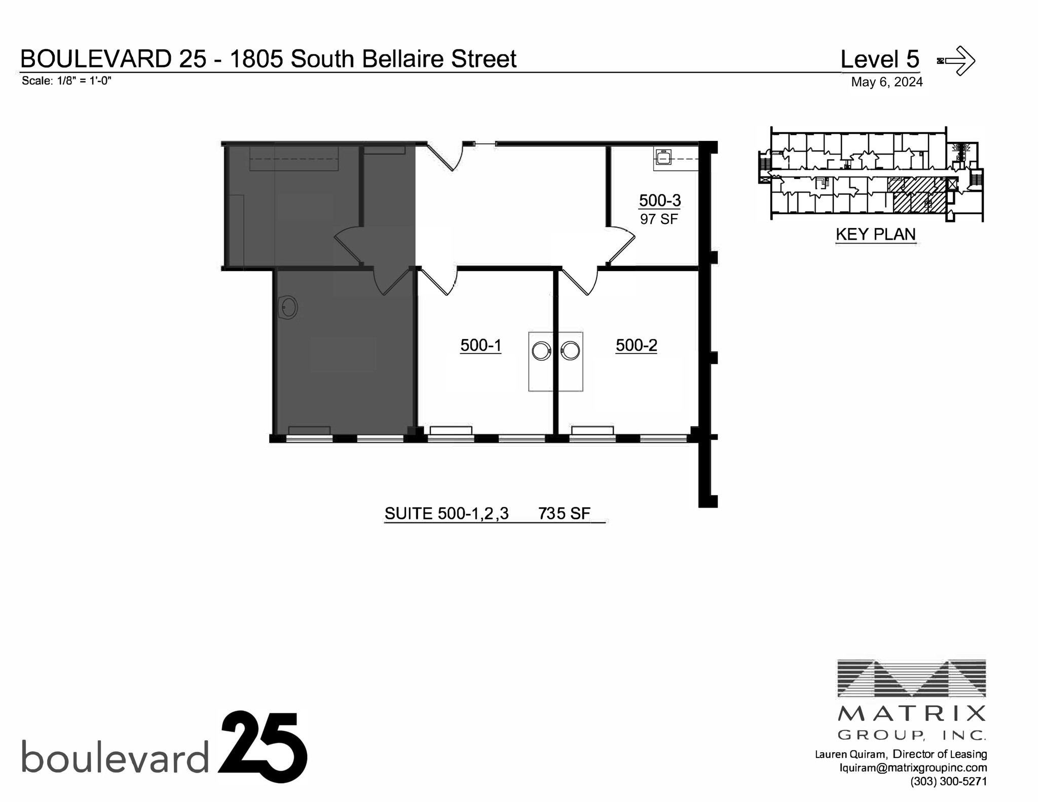 1805 S Bellaire St, Denver, CO à louer Plan de site– Image 1 sur 2