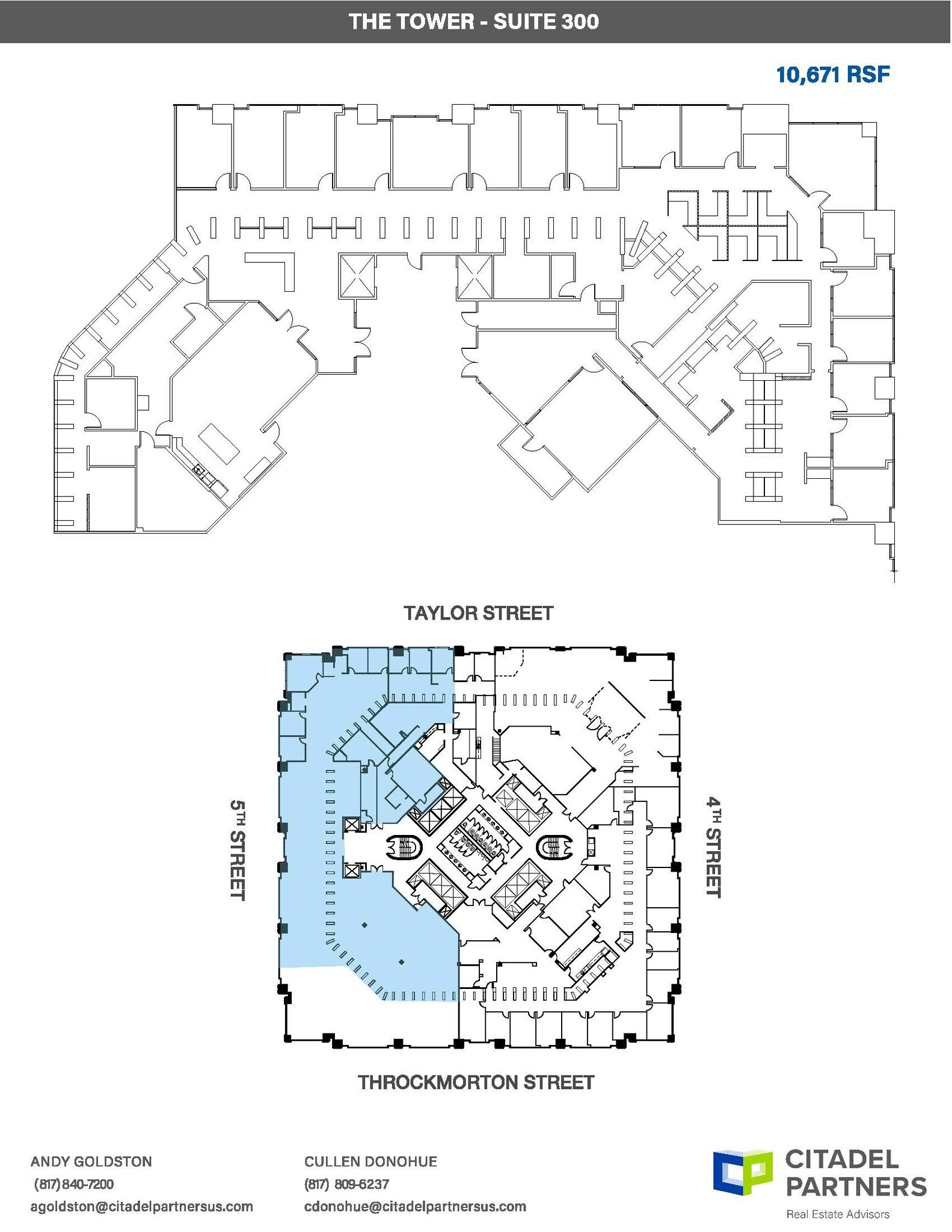 500 Throckmorton St, Fort Worth, TX à louer Plan d’étage– Image 1 sur 1