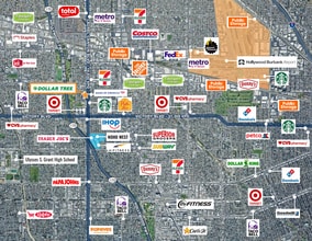 6639 Laurel Canyon Blvd, North Hollywood, CA - VUE AÉRIENNE  vue de carte