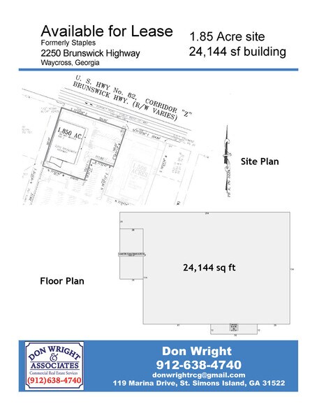 2250 Brunswick Hwy, Waycross, GA à louer - Photo de l’immeuble – Image 3 sur 8