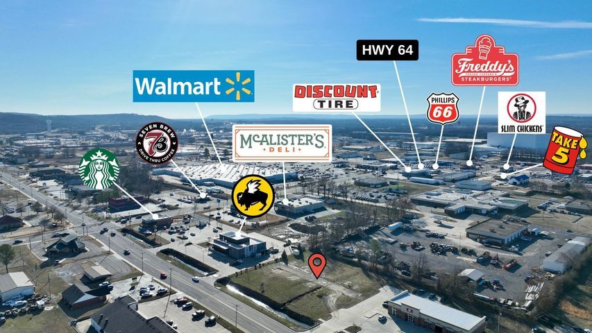 Lot 2-B East Parkway Dr, Russellville, AR à vendre Aérien– Image 1 sur 25