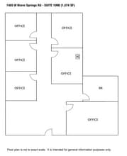 1481 W Warm Springs Rd, Henderson, NV à louer Plan d’étage– Image 2 sur 2