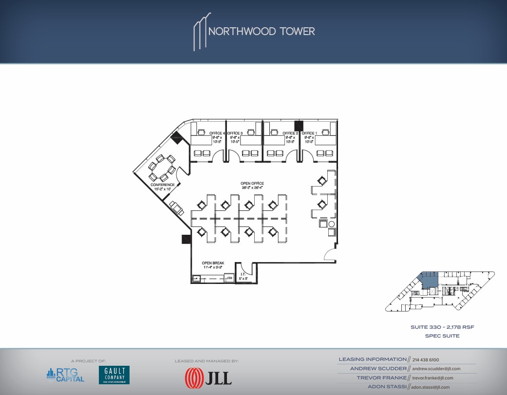 5757 Alpha Rd, Dallas, TX à louer Plan d’étage– Image 1 sur 1