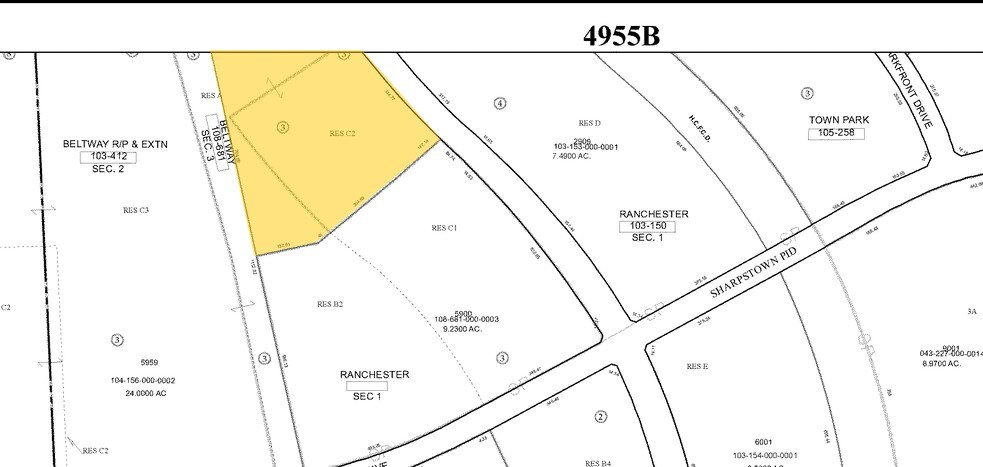 5850-5880 Ranchester Dr, Houston, TX à louer - Plan cadastral – Image 3 sur 3